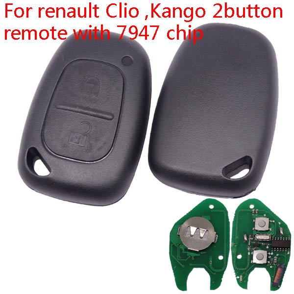 Renault 2 button remote Premium quality Key Shell from 2000