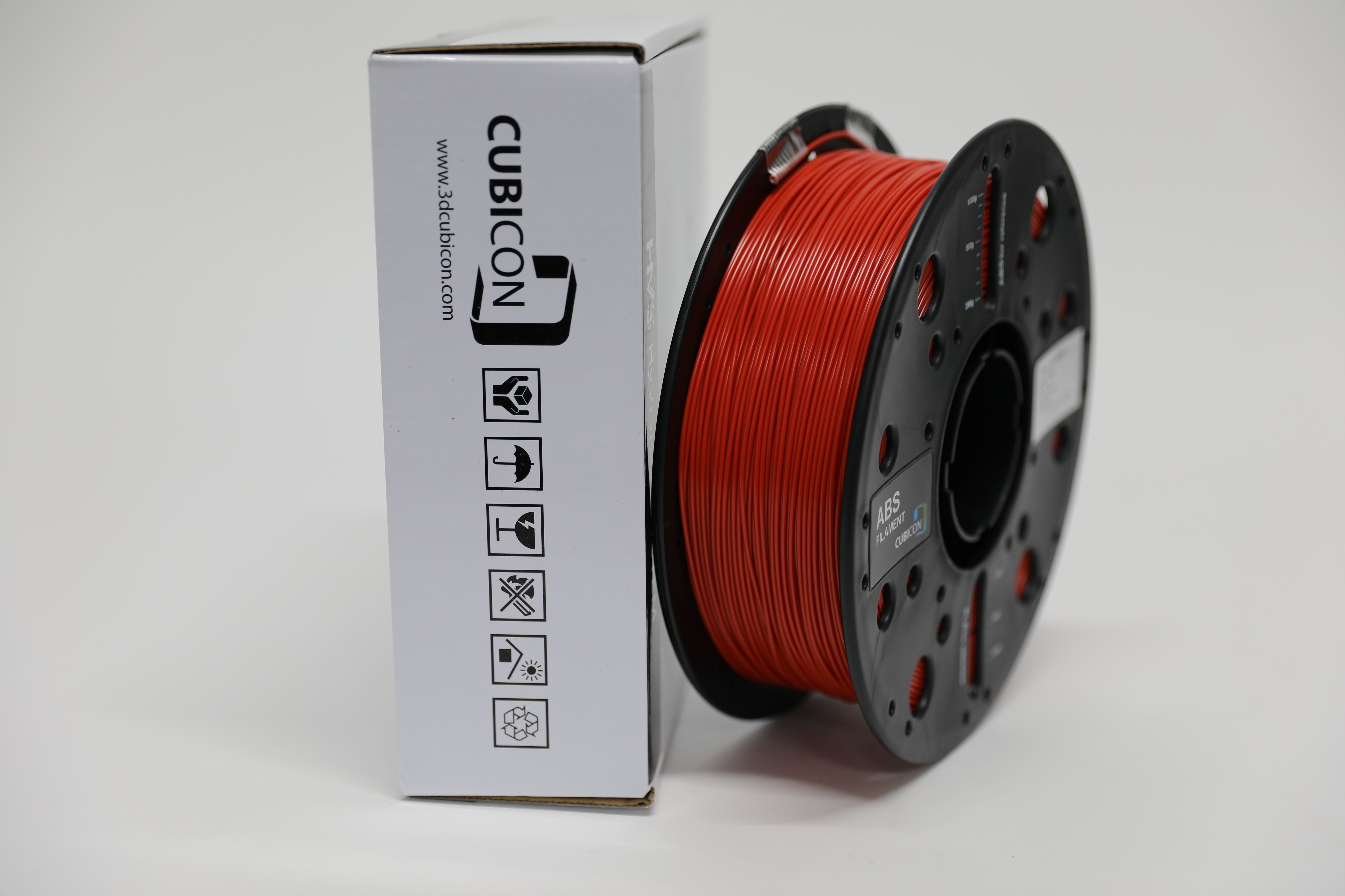 CUBICON ABS 3D Printing filament - Red