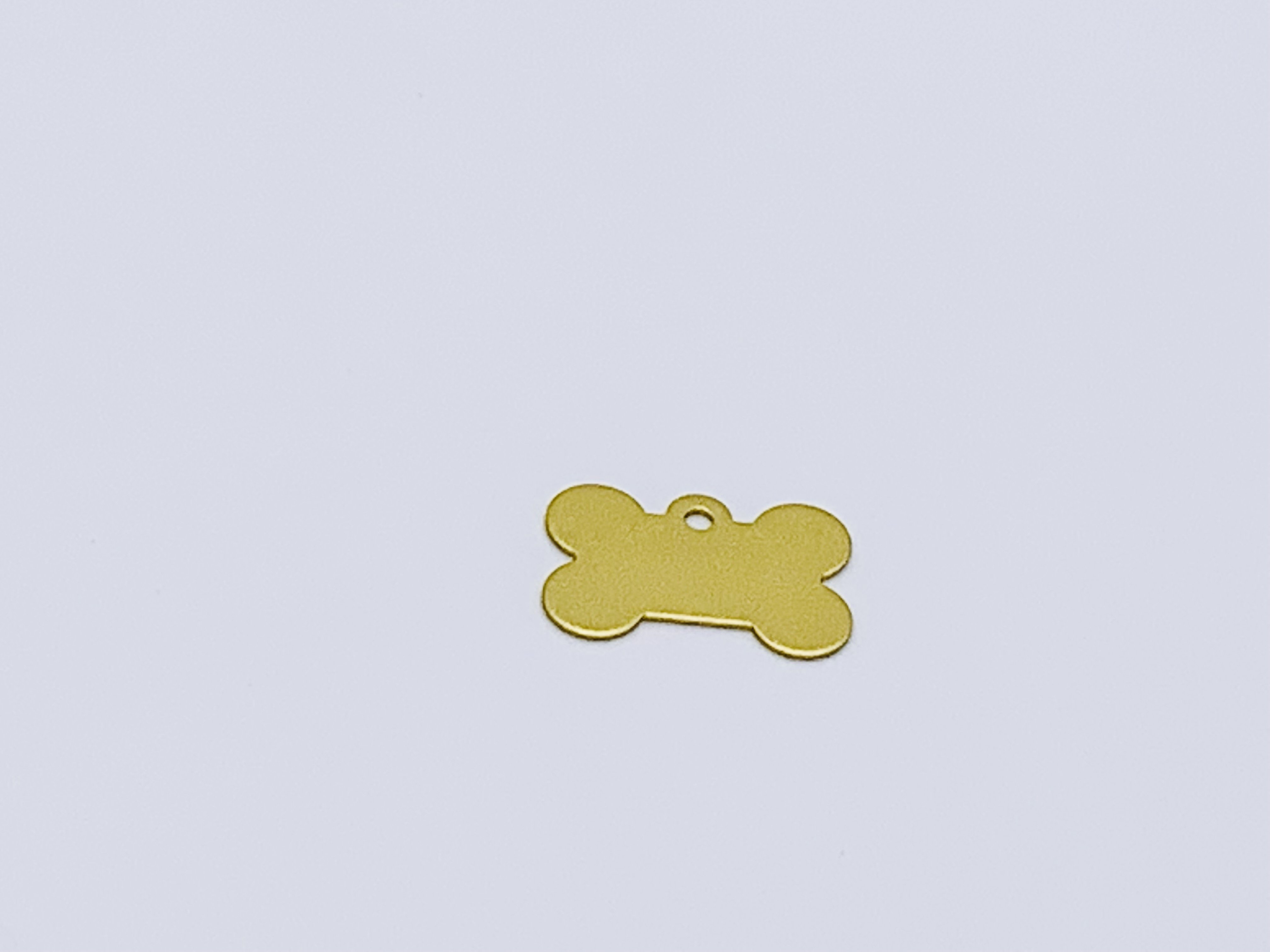 Dog Bone Tags - Gold - 38mm (10 Piece)