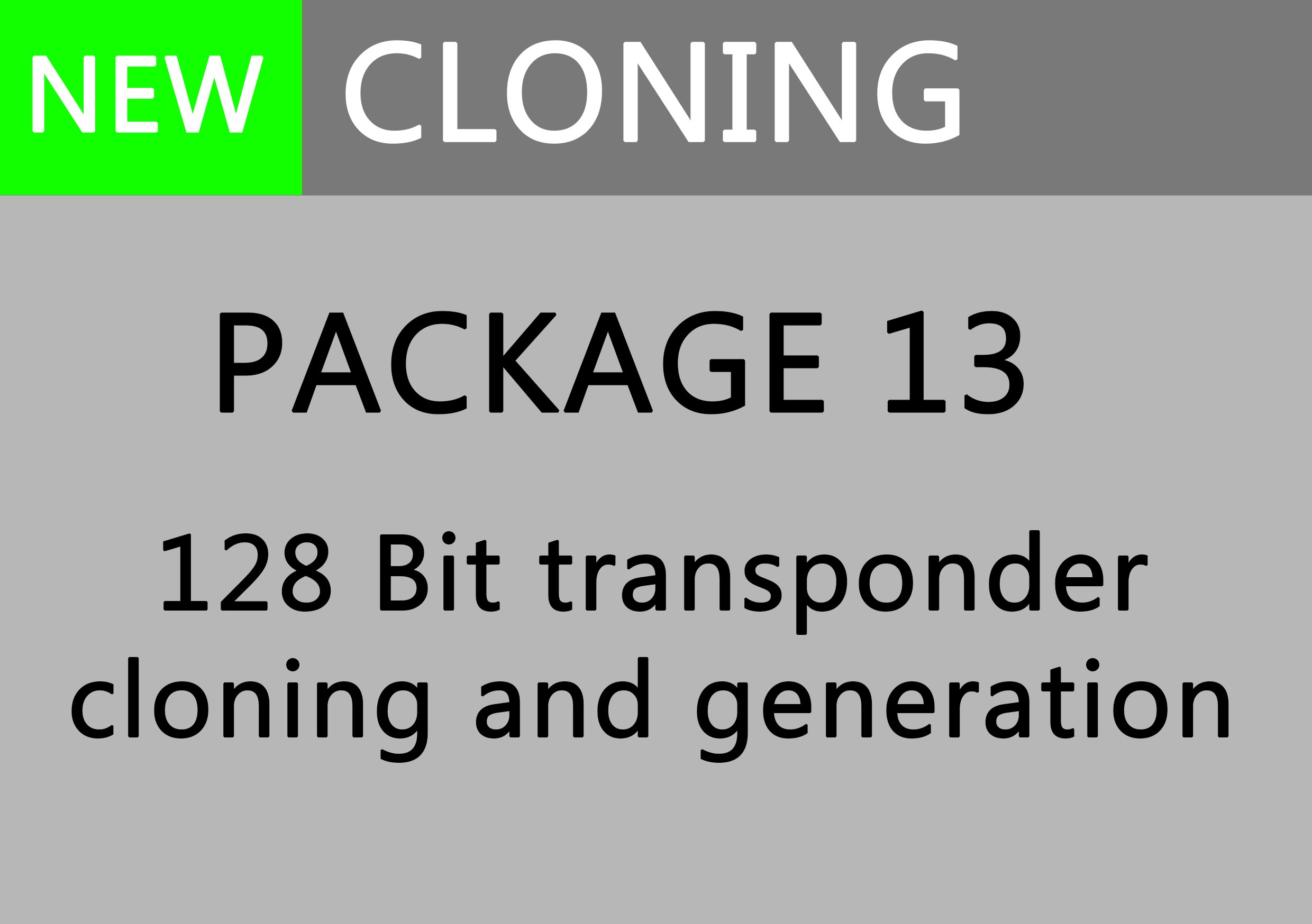 MiraClone Plus Package 13 Toyota H Cloning